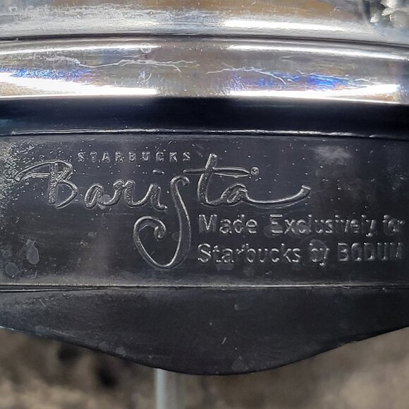 STARBUCKS BARISTA FRENCH PRESS COFFEE GLASS STAINLESS 8 CUP 34 OZ MADE BY BODUM - Picture 9 of 11